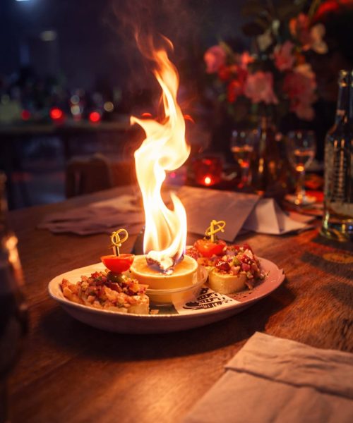 Bruschetta hapjes op feestje