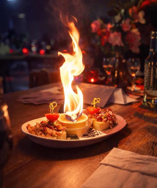 Bruschetta hapjes op feestje